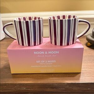 NOON & MOON Cherry Lacquer Mugs